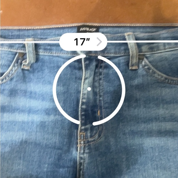 Just Black Medium Wash Mid Rise Distressed Ripped Jeans Size 29 - Picture 9 of 9